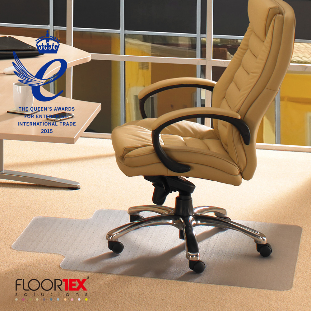 Floortex 카패트용매트 DP134 134X120mm 폴리카보네이트 의자 체어매트 두께 2.7mm