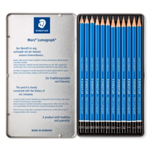 스테들러 마스 루머그래프 연필 100G12 12가지 세트 틴케이스